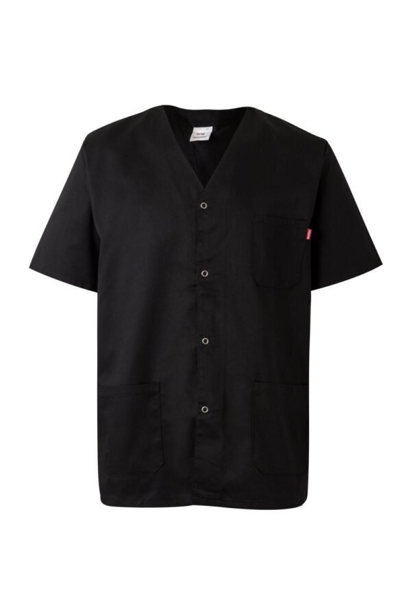 CHAQUETA SANITARIA MANGA CORTA CON AUTOMATICO