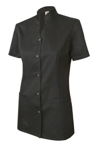 CHAQUETA SANITARIA MUJER MANGA CORTA CON AUTOMATICOS