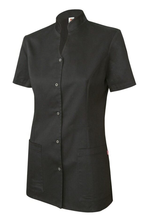 CHAQUETA SANITARIA MUJER MANGA CORTA CON AUTOMATICOS